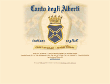 Tablet Screenshot of cantodeglialberti.com